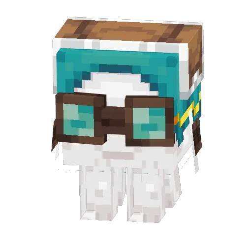 Cyan Baby Happy Ghast
